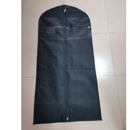 Crofta Hanging Garment Bags Dress Bag Dustproof Bag Men Suits Cover for suits Shirts Black 110cm