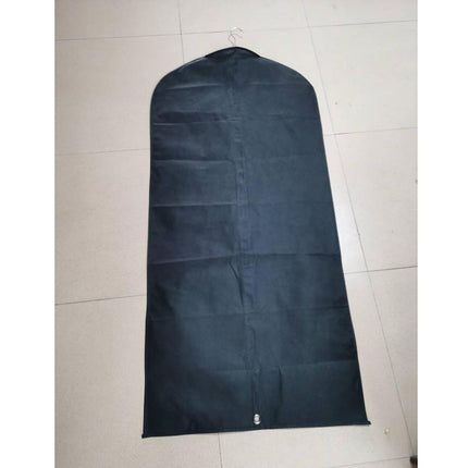 Crofta Hanging Garment Bags Dress Bag Dustproof Bag Men Suits Cover for suits Shirts Black 110cm