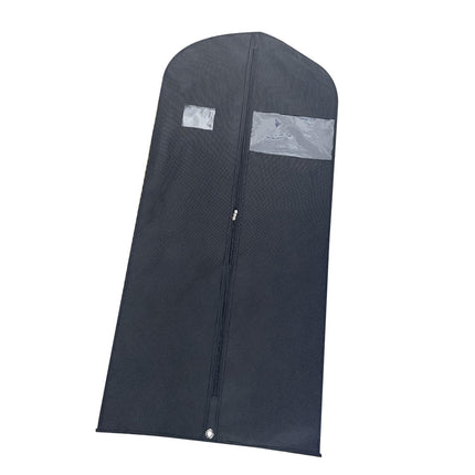 Crofta Hanging Garment Bags Dress Bag Dustproof Bag Men Suits Cover for suits Shirts Black 110cm