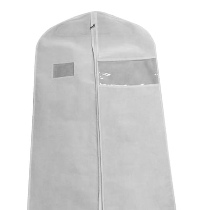 Crofta Hanging Garment Bags Dress Bag Dustproof Bag Men Suits Cover for suits Shirts White 130cm