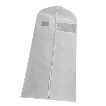 Crofta Hanging Garment Bags Dress Bag Dustproof Bag Men Suits Cover for suits Shirts White 130cm