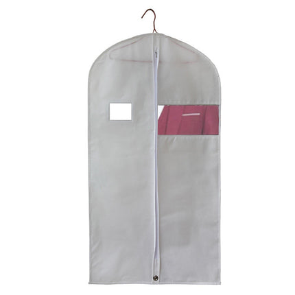 Crofta Hanging Garment Bags Dress Bag Dustproof Bag Men Suits Cover for suits Shirts White 130cm