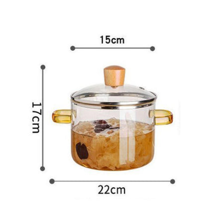 Crofta Transparent Cooking Cereal Bowl Glass Soup Bowl for Tea Pasta Noodle Noodles