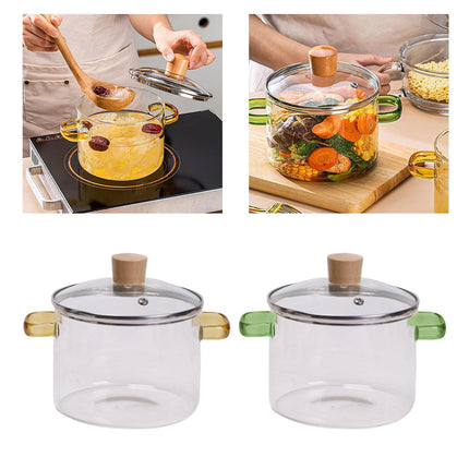 Crofta Transparent Cooking Cereal Bowl Glass Soup Bowl for Tea Pasta Noodle Noodles