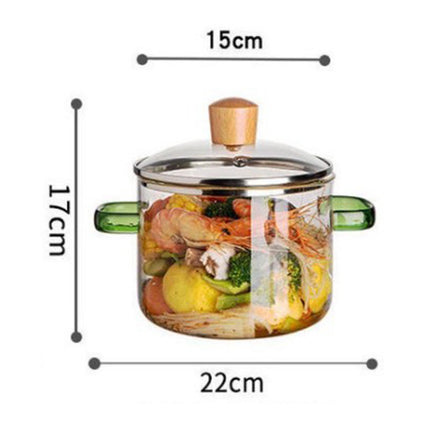 Crofta Transparent Cooking Cereal Bowl Glass Soup Bowl for Tea Pasta Noodle Noodles