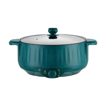 Crofta Electric Cooking Pot Nonstick Portable Electric Skillet for Pasta Eggs Green