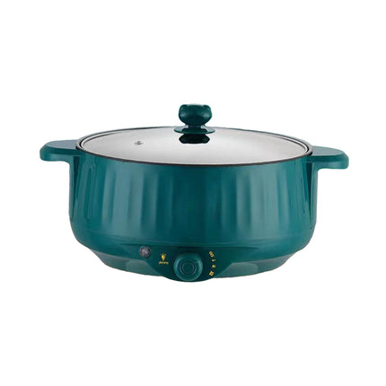 Crofta Electric Cooking Pot Nonstick Portable Electric Skillet for Pasta Eggs Green