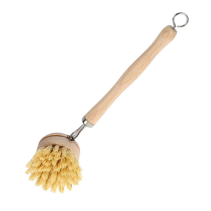 Crofta Scrubber for Cleaning Dishes Pans palm Pot Brush for Floor wood long