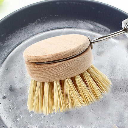 Crofta Palm Pot Brush Cleaning Pots Kitchen Sink Cleaning for Floor Garage Bathtubs 5Pcs