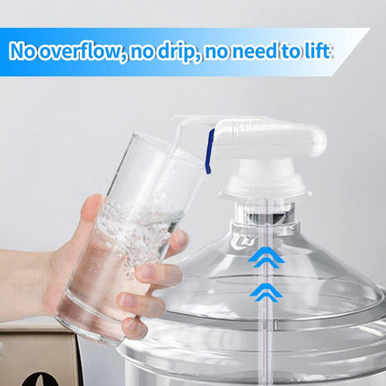 Crofta Electric Beverage Dispenser Water Bottle Dispenser for Party Banquet Kitchen Blue and White