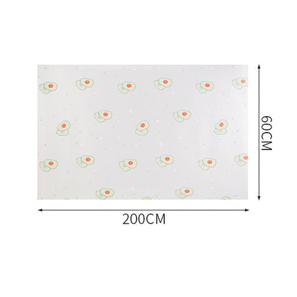 Crofta Shelf Liner Waterproof Refrigerator Drawer Liner for Pantry Drawers Cupboard 60x200cm Avocado