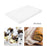 Crofta 100Pcs Silicone Oil Paper Baking Oilproof for Cooking Bread Bakeware Cupcake 23cmx33cm