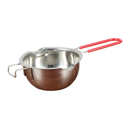 Crofta Melting Boiling Pot Double Spout Butter Melting Pot for Outdoor Home Cooking large