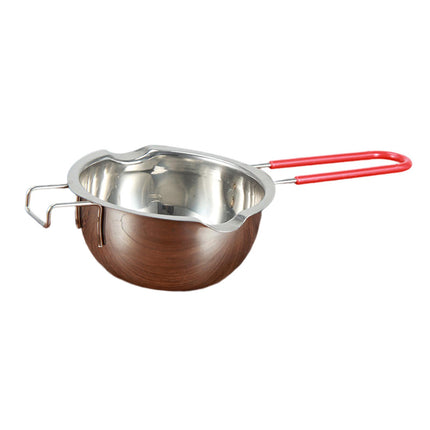 Crofta Melting Boiling Pot Double Spout Butter Melting Pot for Outdoor Home Cooking large