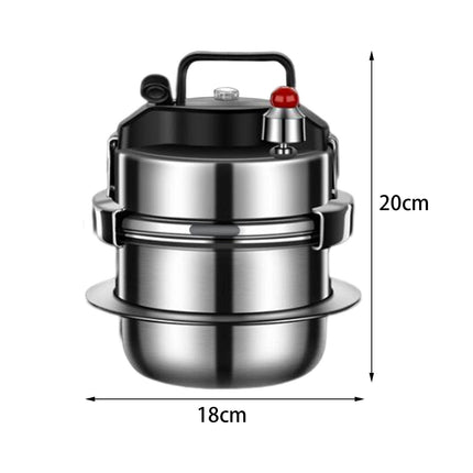 Crofta Mini Pressure Cooker Cookware Stewed Meat Pot for Household Kitchen Outdoor