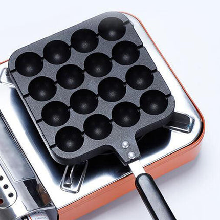 Crofta Takoyaki Octopus Ball Maker Takoyaki Maker Baking Pan for Kitchen Restaurant 16 Hole