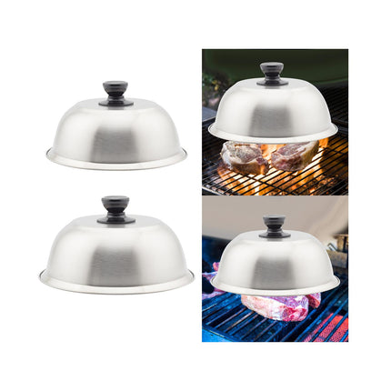 Crofta Grill Domes Cover Grilling Basting Steaming Cover for Kitchen Steak Barbecue 20cm