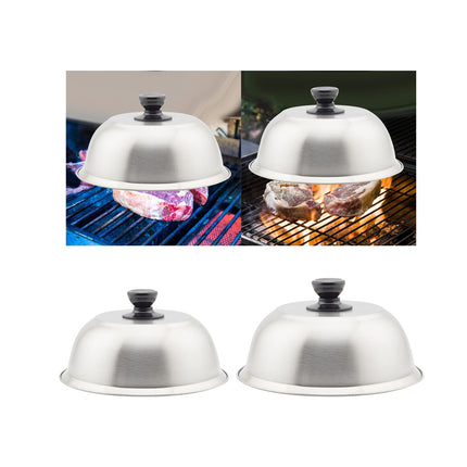 Crofta Grill Domes Cover Grilling Basting Steaming Cover for Kitchen Steak Barbecue 20cm