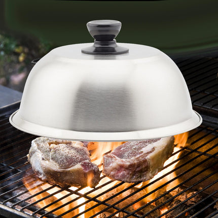 Crofta Grill Domes Cover Grilling Basting Steaming Cover for Kitchen Steak Barbecue 20cm