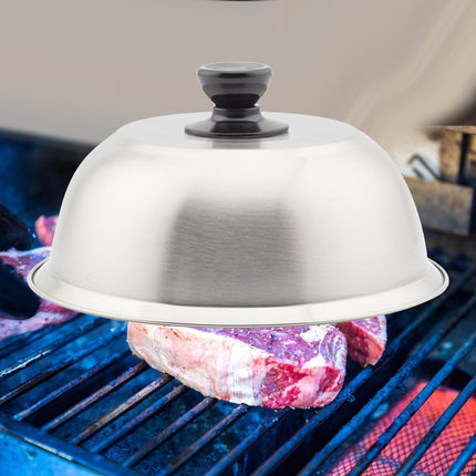 Crofta Grill Domes Cover Grilling Basting Steaming Cover for Kitchen Steak Barbecue 20cm