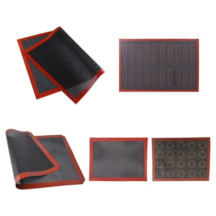 Crofta Baking Mat Bread Making Tools Hollow Out Baking Mat for Cafe Restaurant Home 60x40cm A