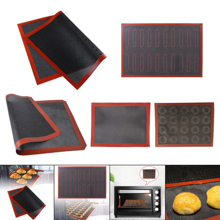 Crofta Baking Mat Bread Making Tools Hollow Out Baking Mat for Cafe Restaurant Home 60x40cm A