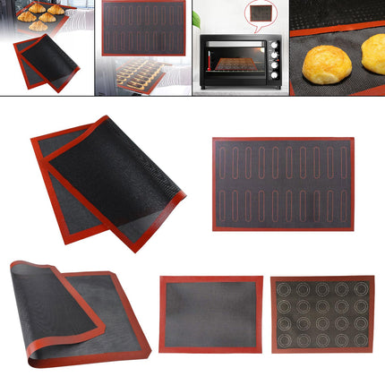 Crofta Baking Mat Bread Making Tools Hollow Out Baking Mat for Cafe Restaurant Home 60x40cm A