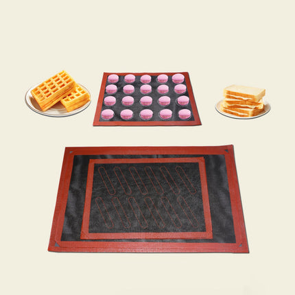 Crofta Baking Mat Bread Making Tools Hollow Out Baking Mat for Cafe Restaurant Home 60x40cm A