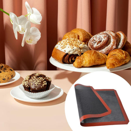 Crofta Baking Mat Bread Making Tools Hollow Out Baking Mat for Cafe Restaurant Home 60x40cm A