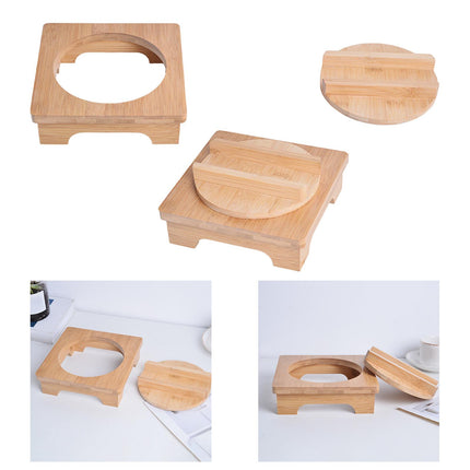 Crofta Bamboo Trivet Natural Bamboo Trivet Mat for Hot Dishes Hot Pot Bibimbap Food Pot holder