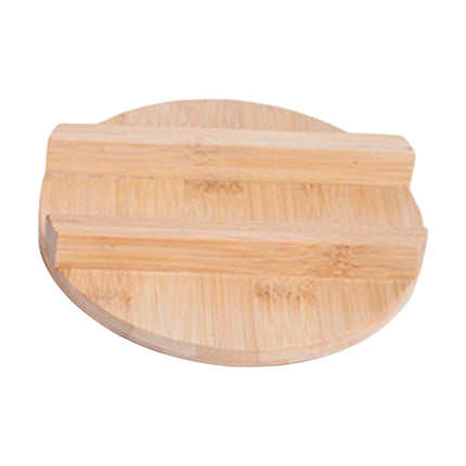 Crofta Bamboo Trivet Natural Bamboo Trivet Mat for Hot Dishes Hot Pot Bibimbap Food Pot lid