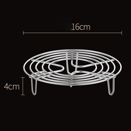 Crofta Round Cooking Rack Round Stainless Steel Steamer Rack for Restaurant Kitchen 6.30inch