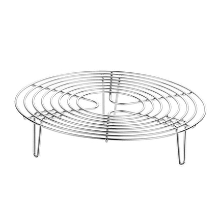 Crofta Round Cooking Rack Round Stainless Steel Steamer Rack for Restaurant Kitchen 6.30inch