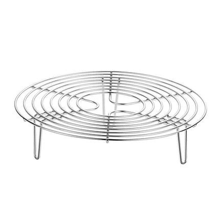 Crofta Round Cooking Rack Round Stainless Steel Steamer Rack for Restaurant Kitchen 6.30inch