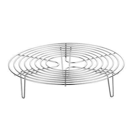 Crofta Round Cooking Rack Round Stainless Steel Steamer Rack for Restaurant Kitchen 6.30inch