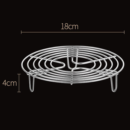 Crofta Round Cooking Rack Round Stainless Steel Steamer Rack for Restaurant Kitchen 7.09inch