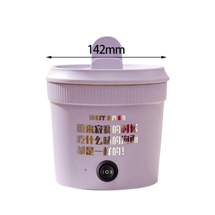 Crofta Portable Soup Steamer Multifunctional Electric Cooker for Pasta Porridge Egg violet