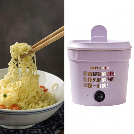 Crofta Portable Soup Steamer Multifunctional Electric Cooker for Pasta Porridge Egg violet