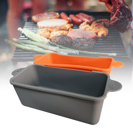 Crofta Griddle Dripping Tray Washable Oil Drip Pan Liners for Party Picnics Kitchen gray