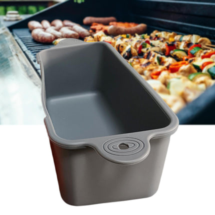 Crofta Griddle Dripping Tray Washable Oil Drip Pan Liners for Party Picnics Kitchen gray