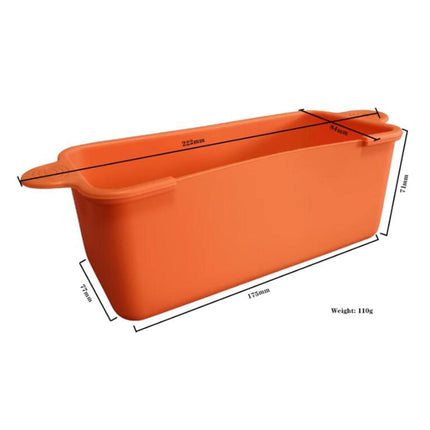 Crofta Griddle Dripping Tray Washable Oil Drip Pan Liners for Party Picnics Kitchen orange