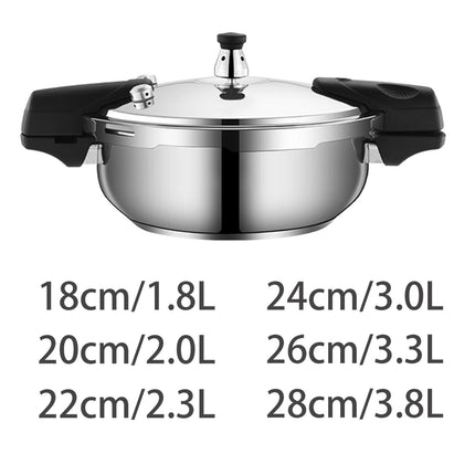 Crofta Pressure Cooker with Secure Knobs Utensils Rice Cooking Pot Commercial Home