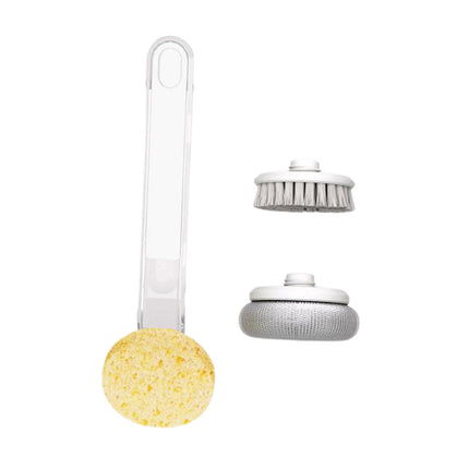 Crofta Pot Brush Non Scratch Scrubbing Dish Brushes for Stoves Cleaning Countertops White