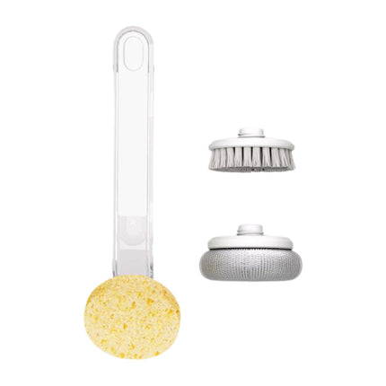 Crofta Pot Brush Non Scratch Scrubbing Dish Brushes for Stoves Cleaning Countertops White