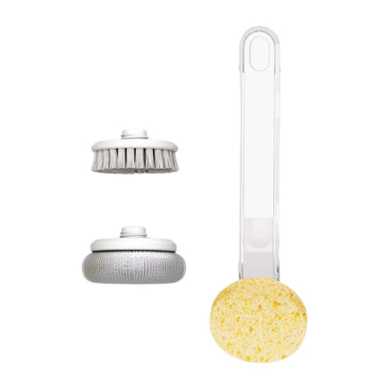 Crofta Pot Brush Non Scratch Scrubbing Dish Brushes for Stoves Cleaning Countertops White