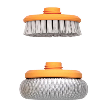 Crofta Pot Brush Non Scratch Scrubbing Dish Brushes for Stoves Cleaning Countertops Orange