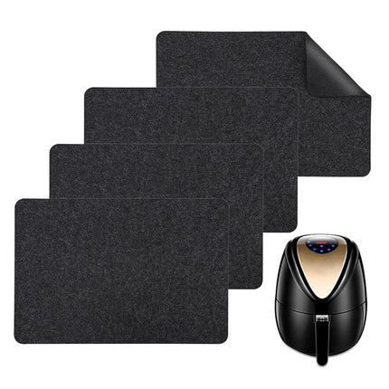 Crofta Heat Resistant Mat Washable Silicone Mats for Coffee Maker Air Fryer Blender Rectangle