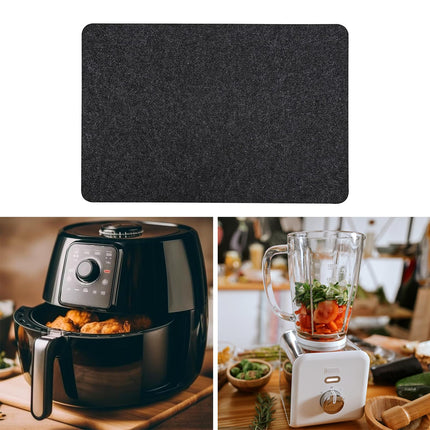 Crofta Heat Resistant Mat Washable Silicone Mats for Coffee Maker Air Fryer Blender Rectangle