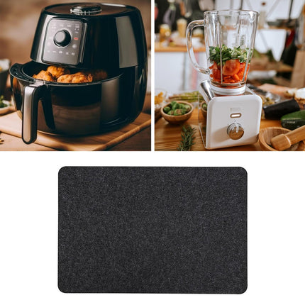 Crofta Heat Resistant Mat Washable Silicone Mats for Coffee Maker Air Fryer Blender Rectangle