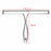 Crofta Window Squeegee Cleaner Handheld Window Squeegee for Tile Wall Home Cleaning Square Sticky Hook